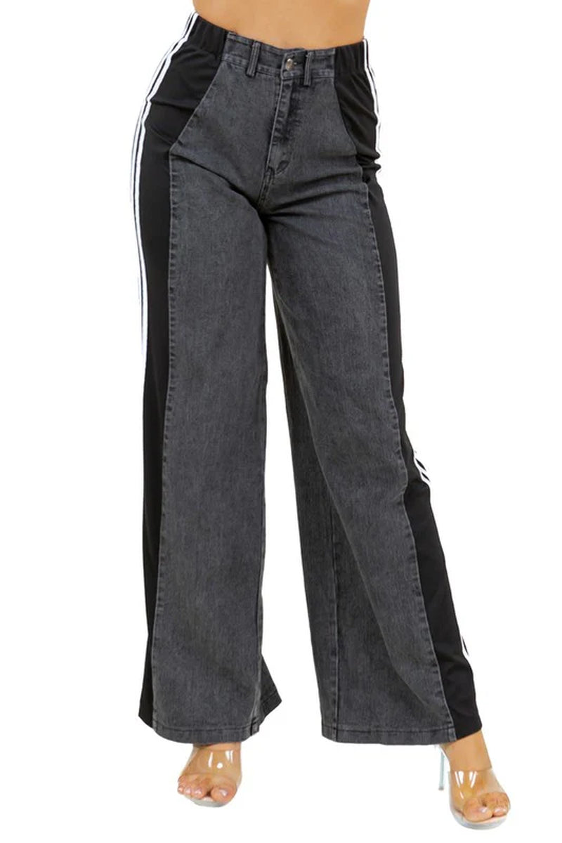 Chic Women's Casual Denim Pants for Effortless Style BAGGY FIT BOTTOM