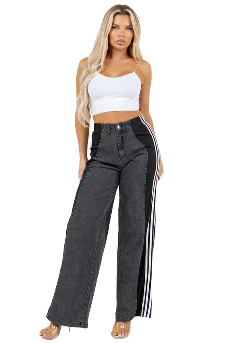 Chic Women's Casual Denim Pants for Effortless Style BAGGY FIT BOTTOM