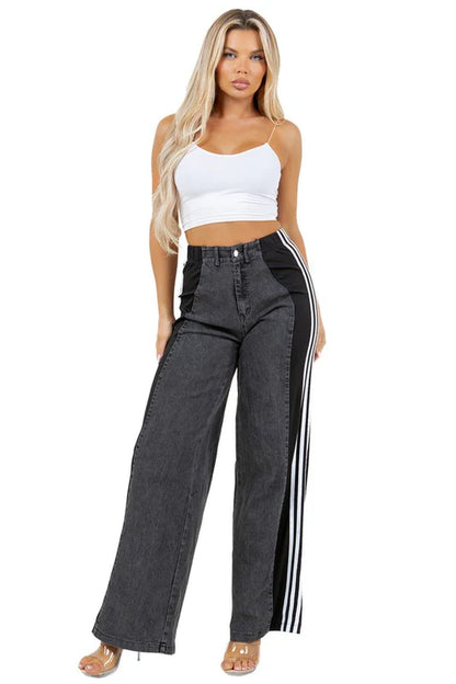 Chic Women's Casual Denim Pants for Effortless Style BAGGY FIT BOTTOM