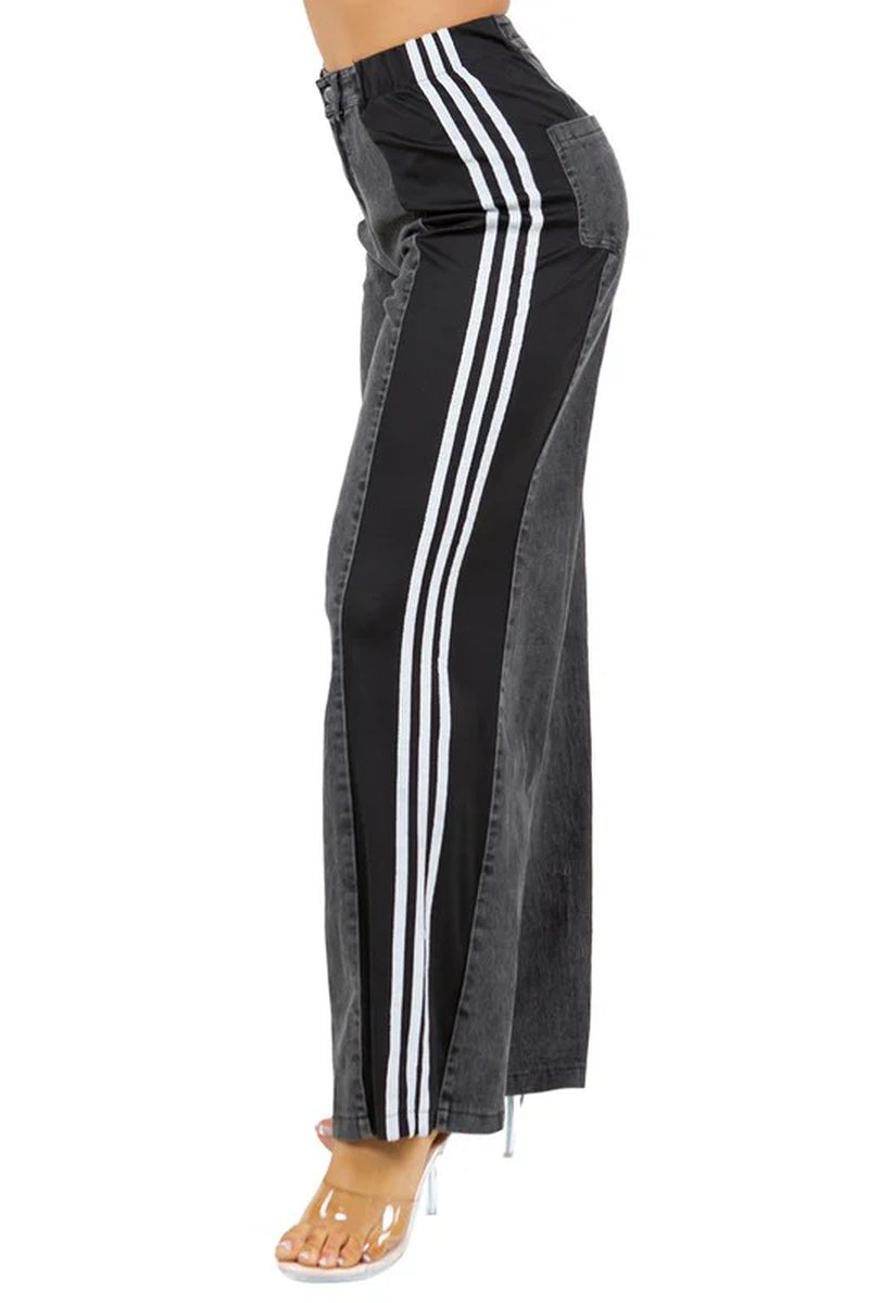 Chic Women's Casual Denim Pants for Effortless Style BAGGY FIT BOTTOM