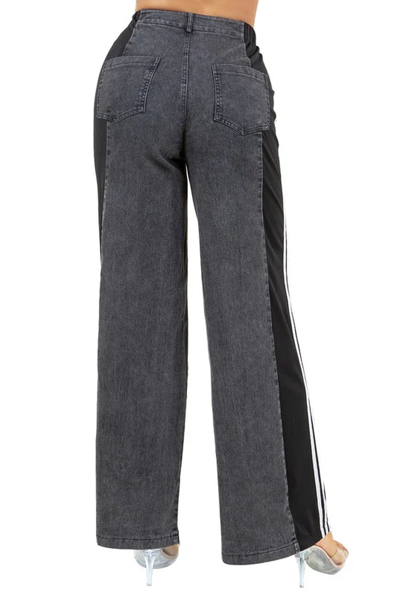 Chic Women's Casual Denim Pants for Effortless Style BAGGY FIT BOTTOM